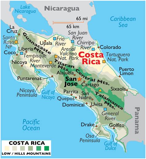 costa rica maps